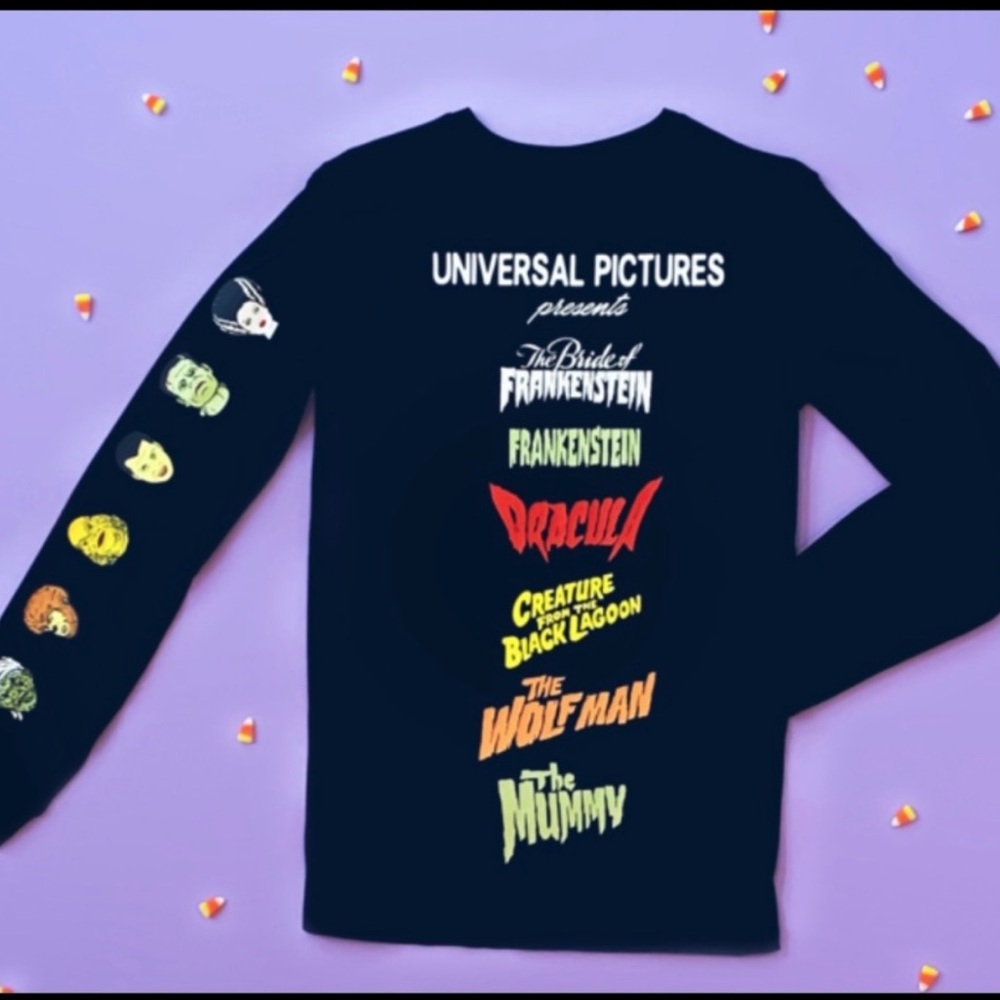 Cakeworthy Universal Monsters Long Sleeve Shirt, Size 4xl
